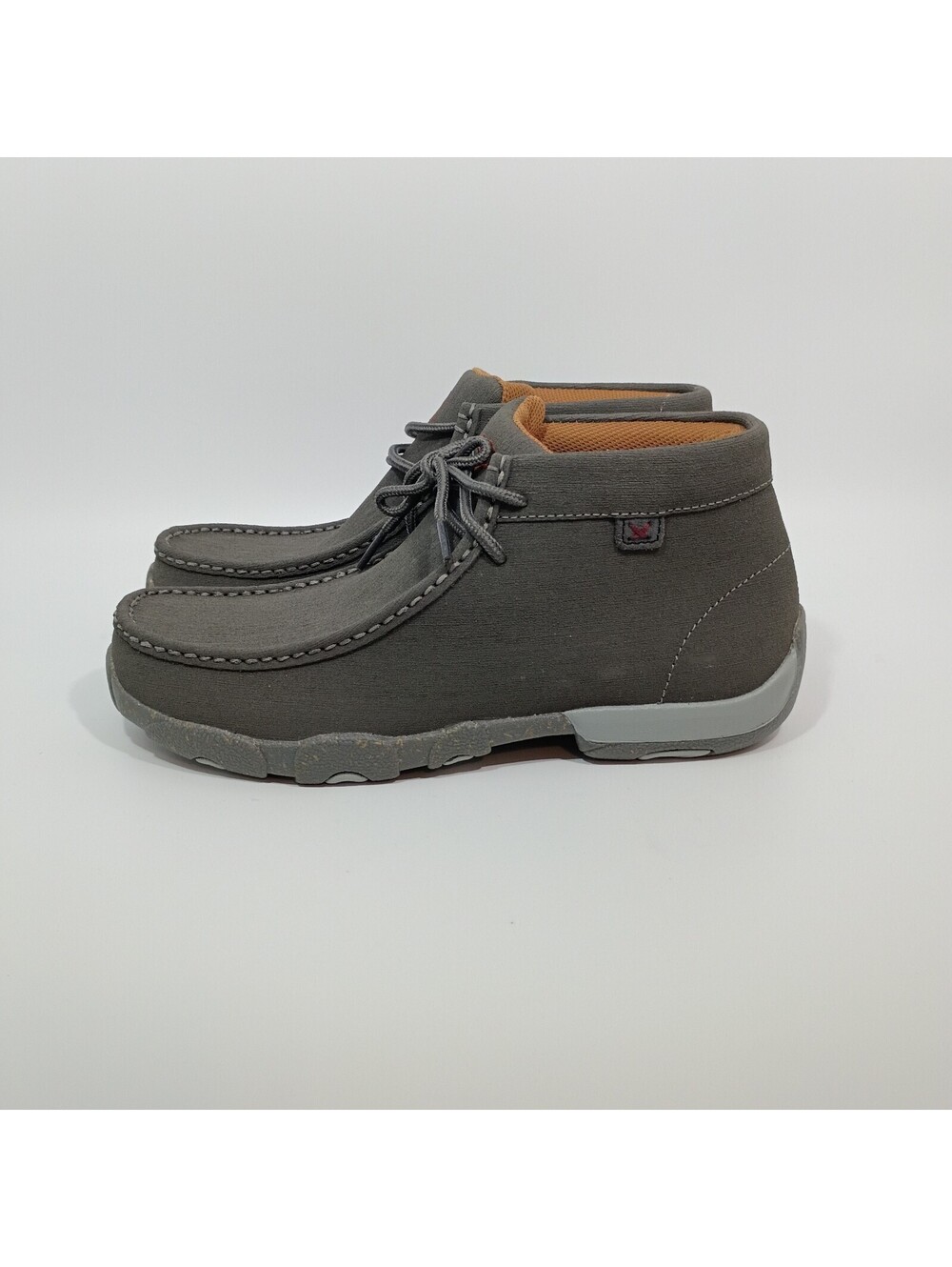 Twisted X Men's Casual Dark Grey Chukka Driving Moc Shoes 7.5 M